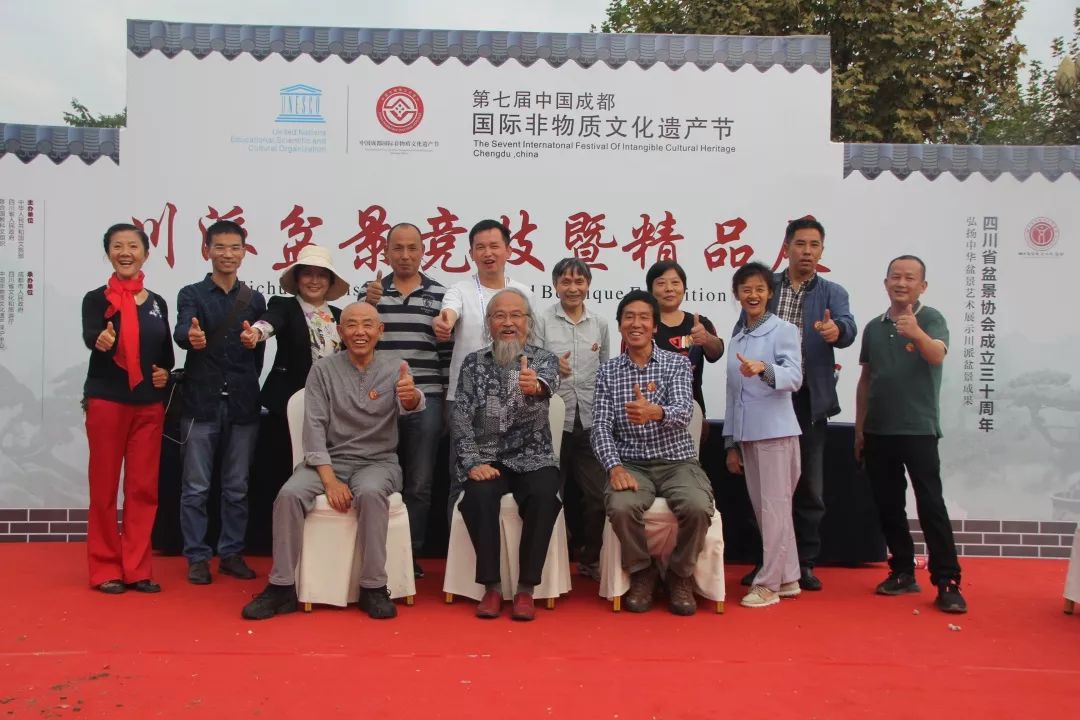 中华文化添锦绣，川派盆景铸辉煌丨川派盆景制作表演——厂矿盆协(图9)