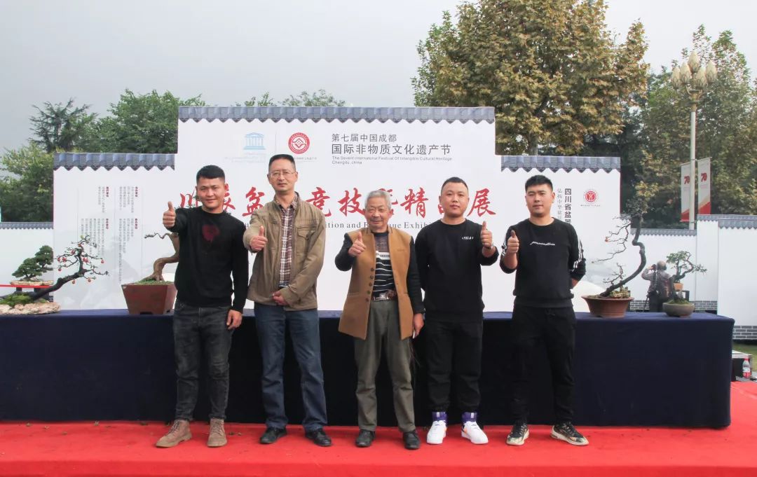 中华文化添锦绣，川派盆景铸辉煌丨川派盆景制作表演——都江堰安龙盆协(图9)