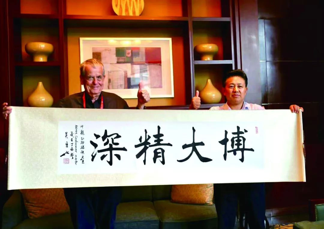 四川省传统文化促进会常务副会长，著名书画家吴长江亮相北京艺博会 (图18)