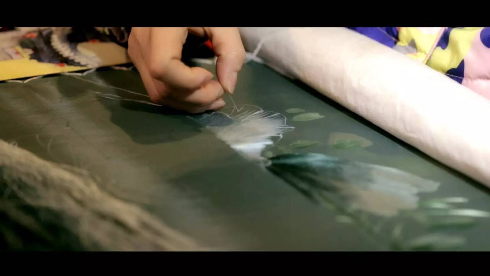 《味道四川》栏目组专访蜀绣艺术大师杨德全 (图6)