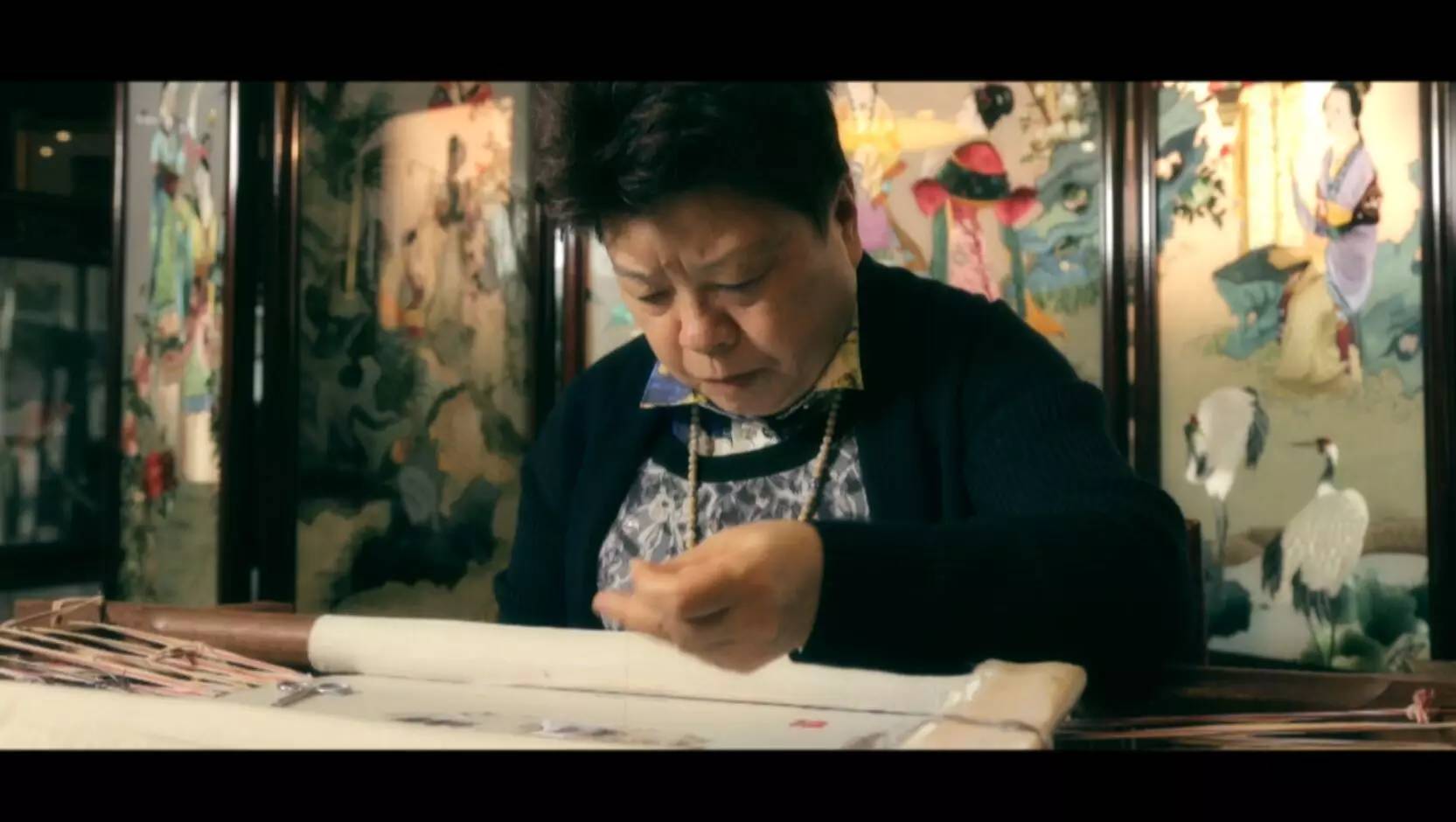 《味道四川》栏目组专访蜀绣艺术大师杨德全 (图8)