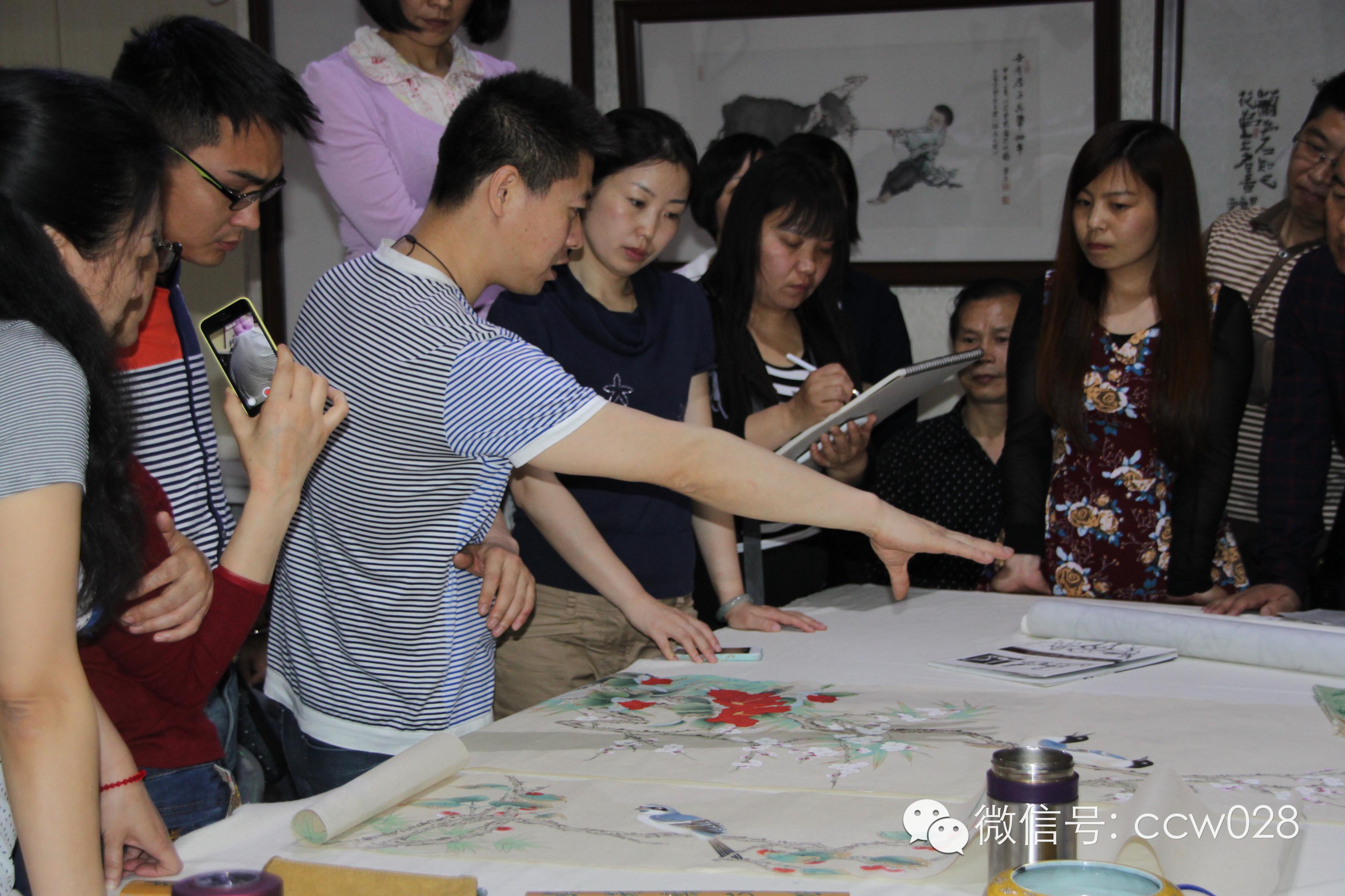 清华美院王申勇郑雅风工笔花鸟走兽画专项研修班在金泸州书画院正式开课！ (图1)